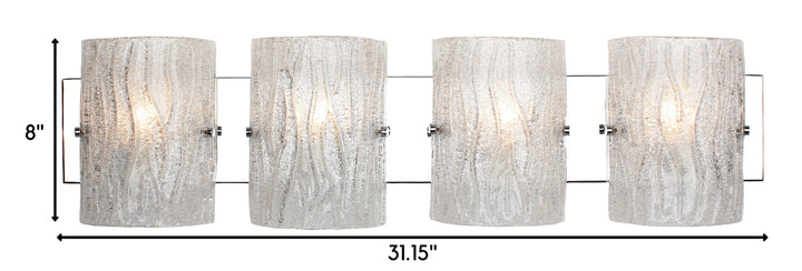 Varaluz - AC1104 - Four Light Bath - Brilliance - Chrome