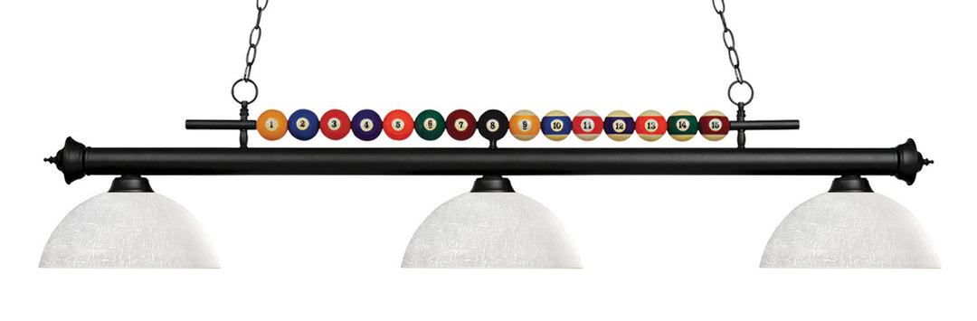 Z-Lite Canada - 170MB-DWL14 - Three Light Billiard - Shark - Matte Black