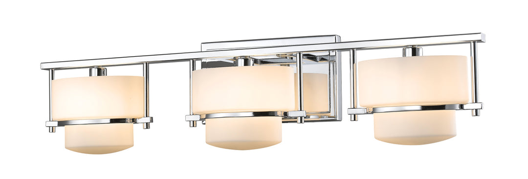Porter Three Light Vanity in Chrome - available from The Lighting Shoppe, trusted by Canadian homeowners