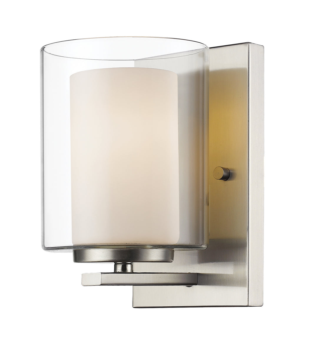Willow One Light Wall Sconce in Brushed Nickel - available from The Lighting Shoppe, trusted by Canadian homeowners