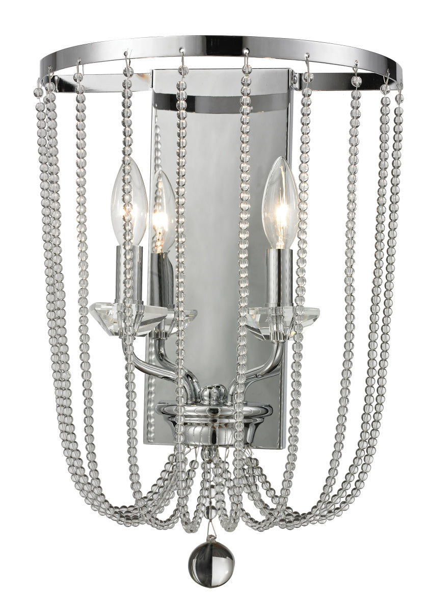 Serenade Two Light Wall Sconce in Chrome - available from The Lighting Shoppe, trusted by Canadian homeowners
