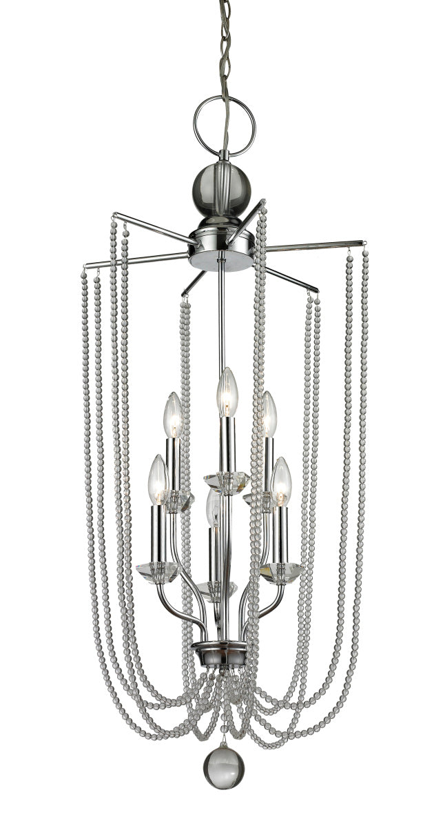 Z-Lite Canada - 429-6C-CH - Six Light Chandelier - Serenade - Chrome