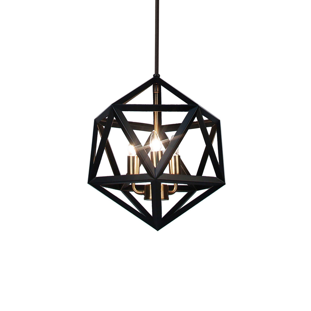 Dainolite Canada - ARC-143C-AB - Three Light Chandelier - Archello - Black