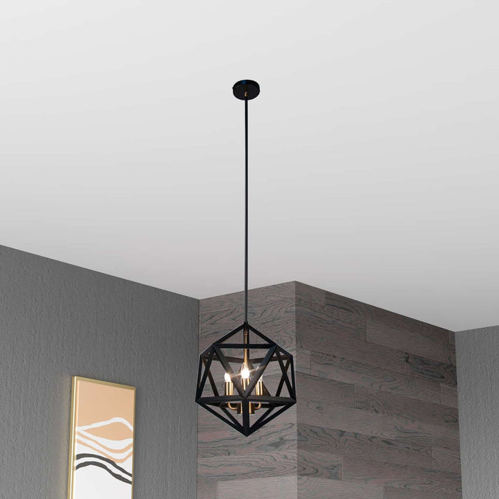 Dainolite Canada - ARC-143C-AB - Three Light Chandelier - Archello - Black