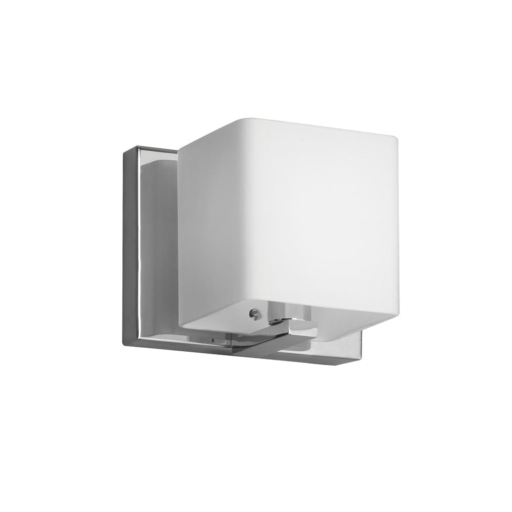 Verona One Light Vanity Fixture in Polished Chrome - available from The Lighting Shoppe, trusted by Canadian homeowners