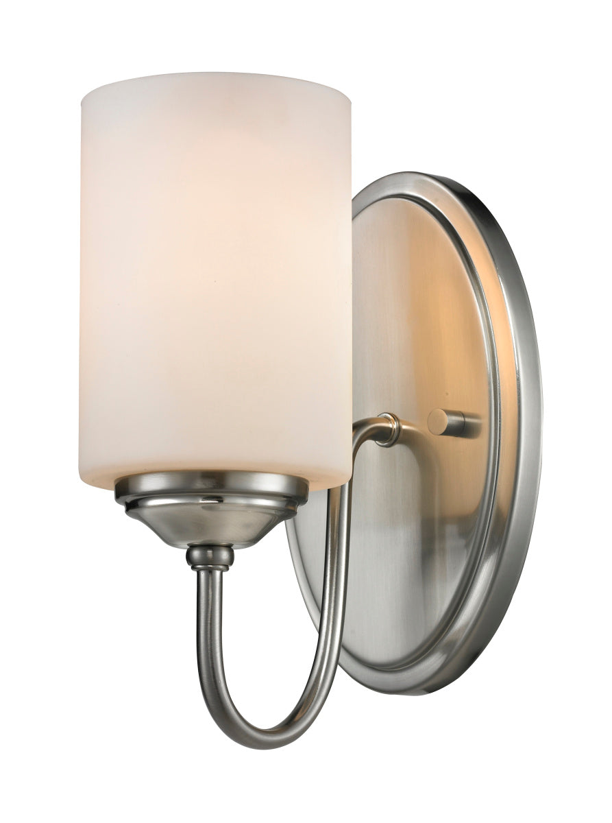Cardinal One Light Wall Sconce in Brushed Nickel - available from The Lighting Shoppe, trusted by Canadian homeowners