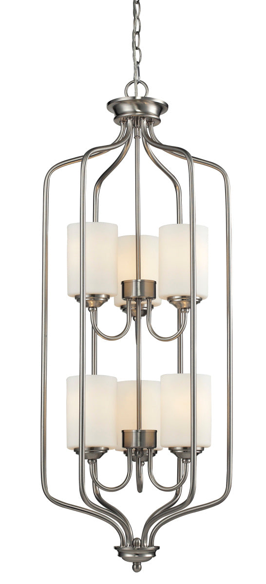 Z-Lite Canada - 434-40-BN - Six Light Chandelier - Cardinal - Brushed Nickel