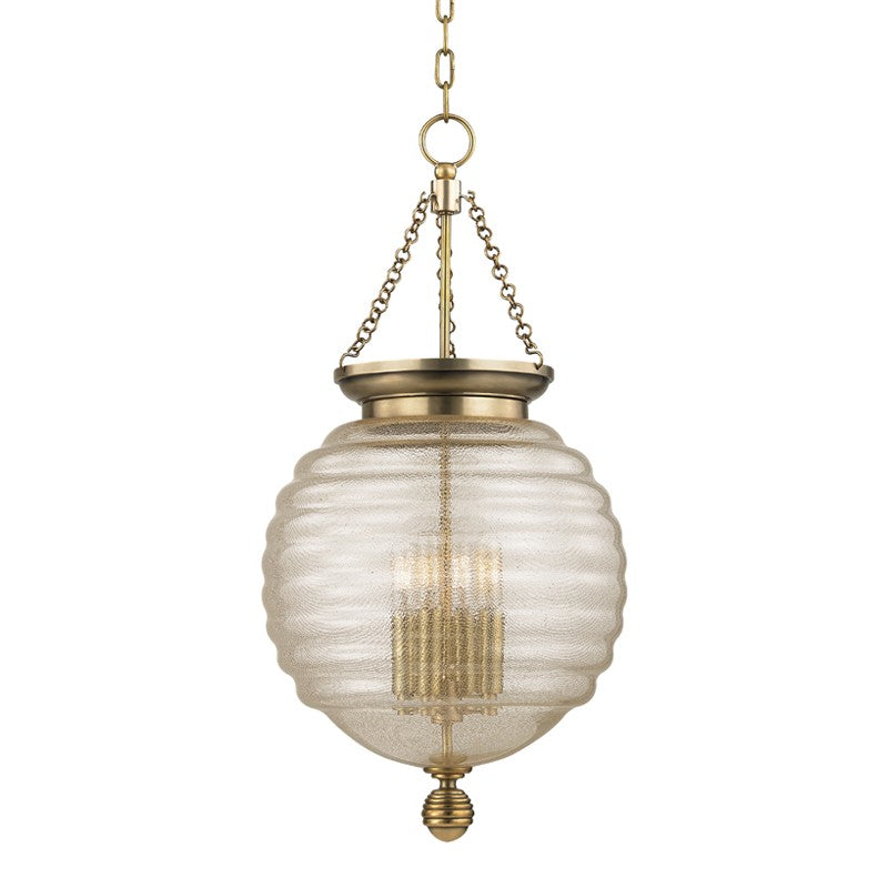 Coolidge Four Light Pendant in Aged Brass - available from The Lighting Shoppe, trusted by Canadian homeowners