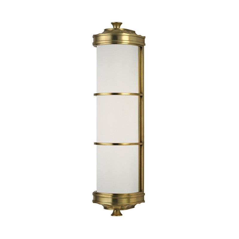 Albany Two Light Wall Sconce in Aged Brass - available from The Lighting Shoppe, trusted by Canadian homeowners