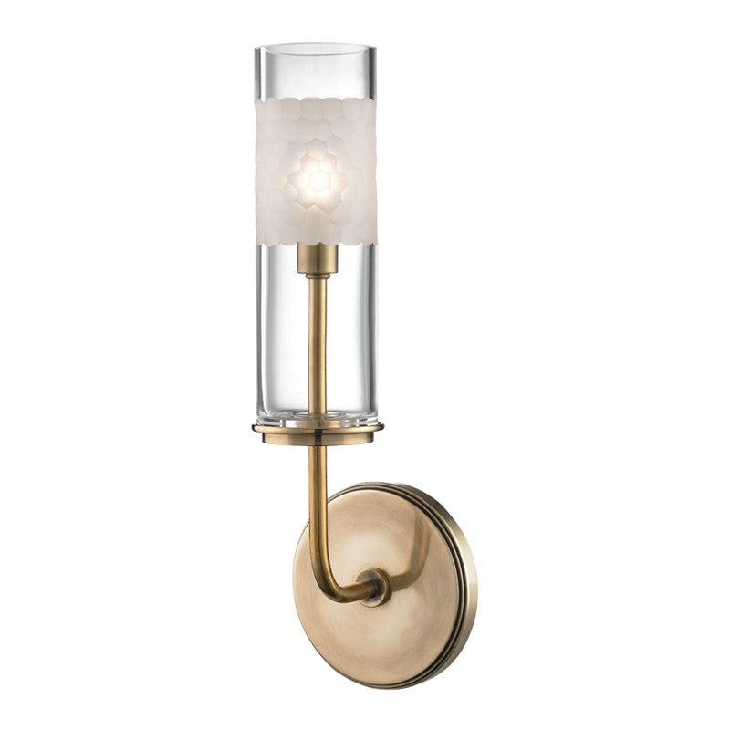 Hudson Valley Canada - 3901-AGB - LED Wall Sconce - Wentworth - Aged Brass