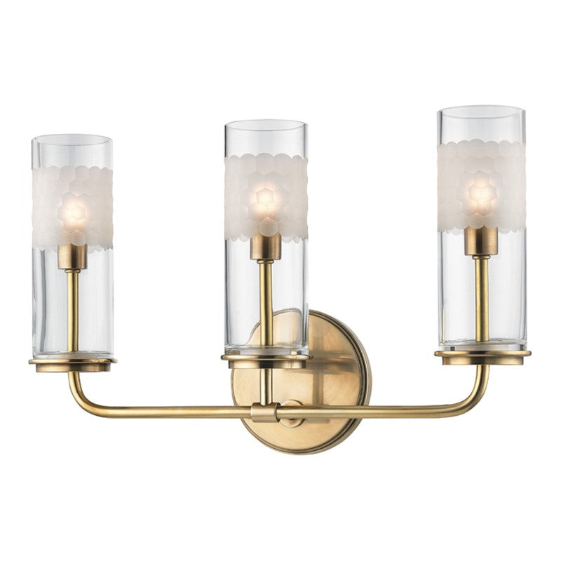 Hudson Valley Canada - 3903-AGB - LED Wall Sconce - Wentworth - Aged Brass