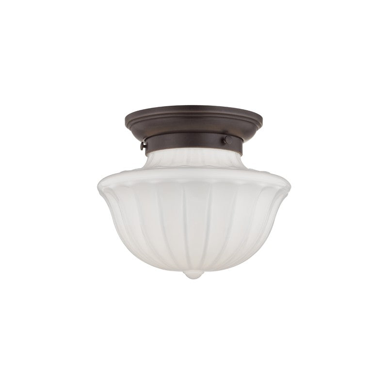 Dutchess One Light Flush Mount in Old Bronze - available from The Lighting Shoppe, trusted by Canadian homeowners