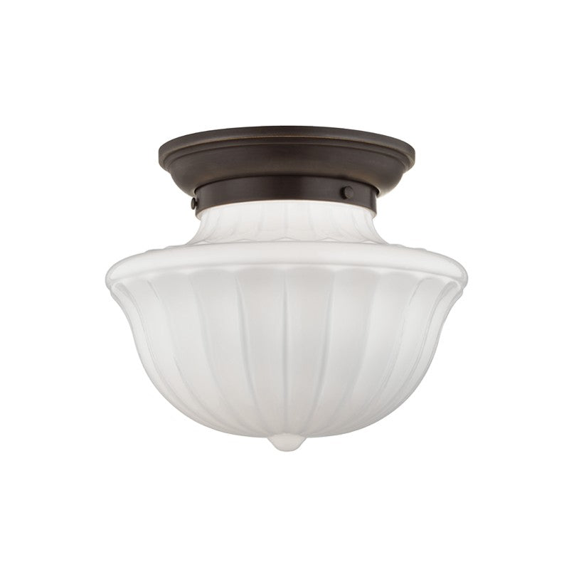 Dutchess One Light Flush Mount in Old Bronze - available from The Lighting Shoppe, trusted by Canadian homeowners