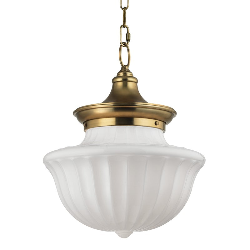 Dutchess Two Light Pendant in Aged Brass - available from The Lighting Shoppe, trusted by Canadian homeowners