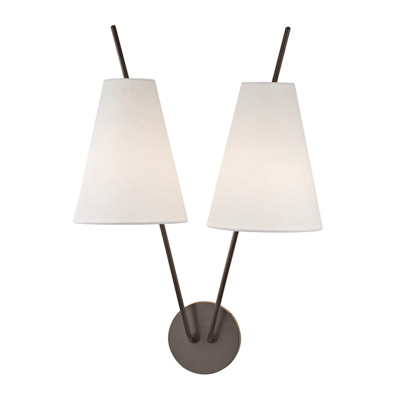 Hudson Valley Canada - 6322-OB - Two Light Wall Sconce - Campagna - Old Bronze