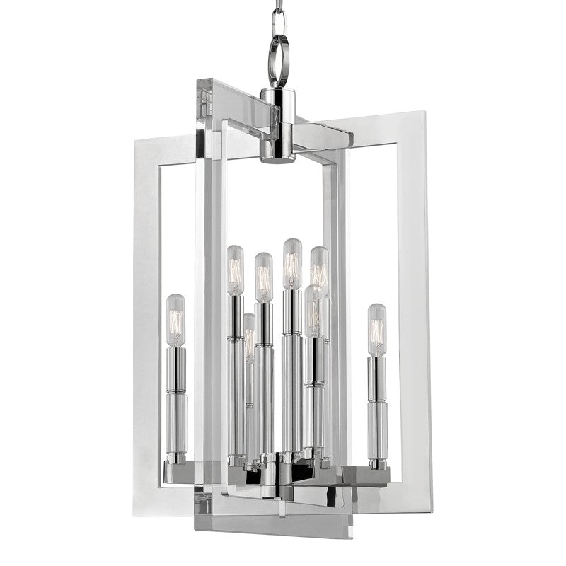 Wellington Eight Light Pendant in Polished Nickel - available from The Lighting Shoppe, trusted by Canadian homeowners