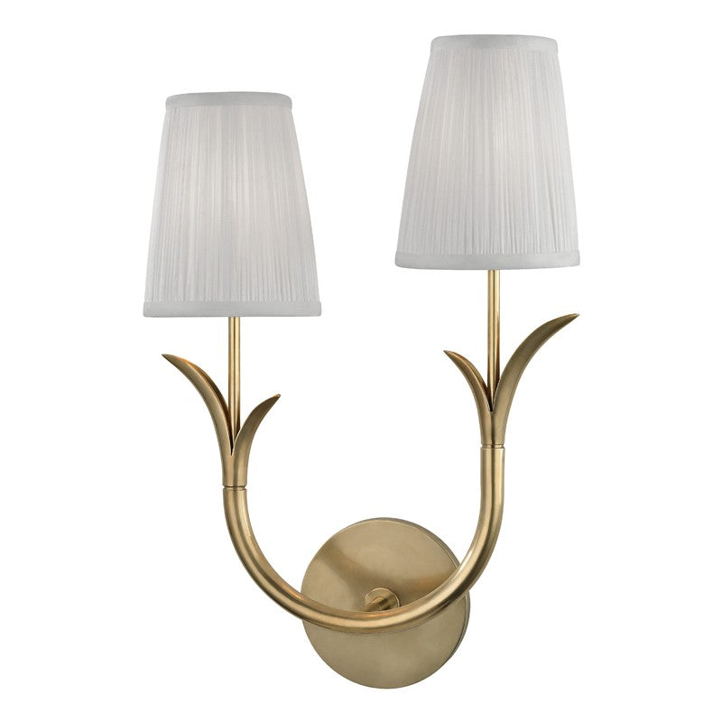 Hudson Valley Canada - 9402L-AGB - Two Light Wall Sconce - Deering - Aged Brass