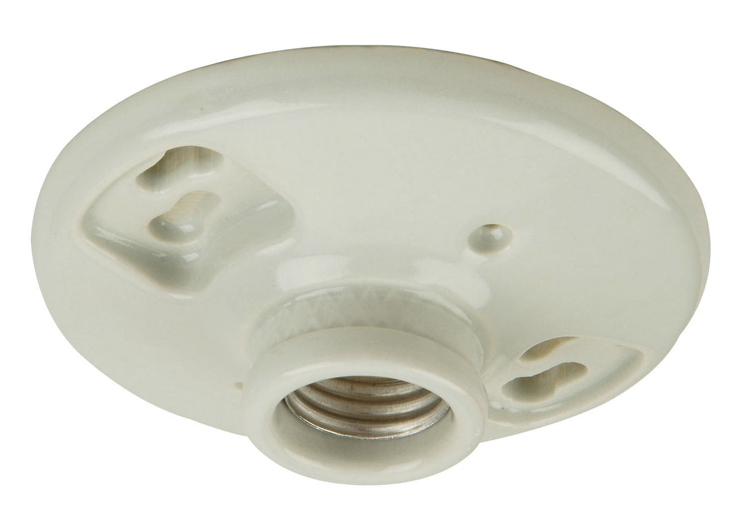 Keyless Fixtures and Access. One Light Socket Lamp Holder in Porcelain - available from The Lighting Shoppe, trusted by Canadian homeowners