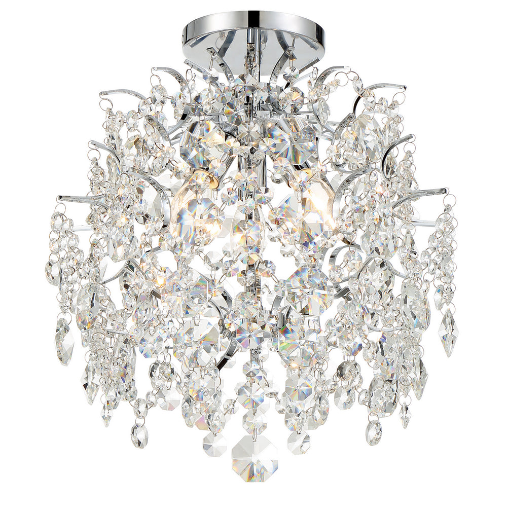 Minka-Lavery - 3150-77 - Three Light Mini Chandelier - Isabella's Crown - Chrome