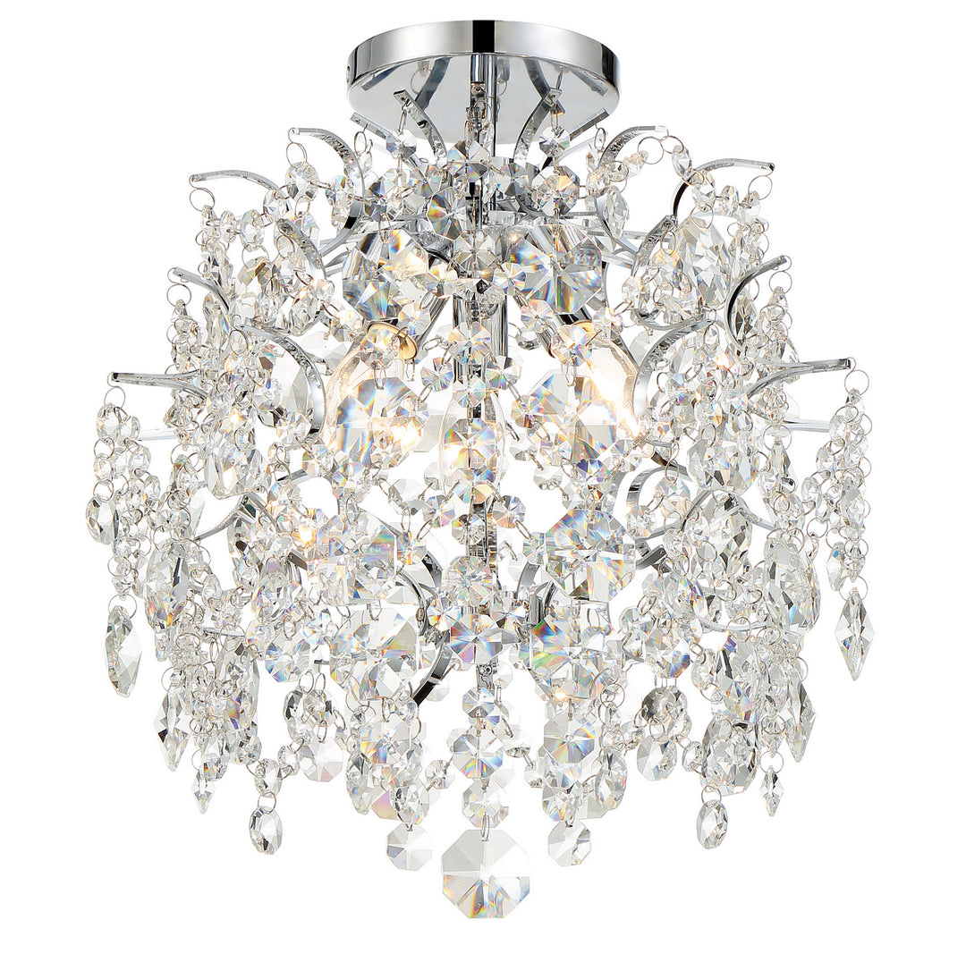 Minka-Lavery - 3150-77 - Three Light Mini Chandelier - Isabella's Crown - Chrome