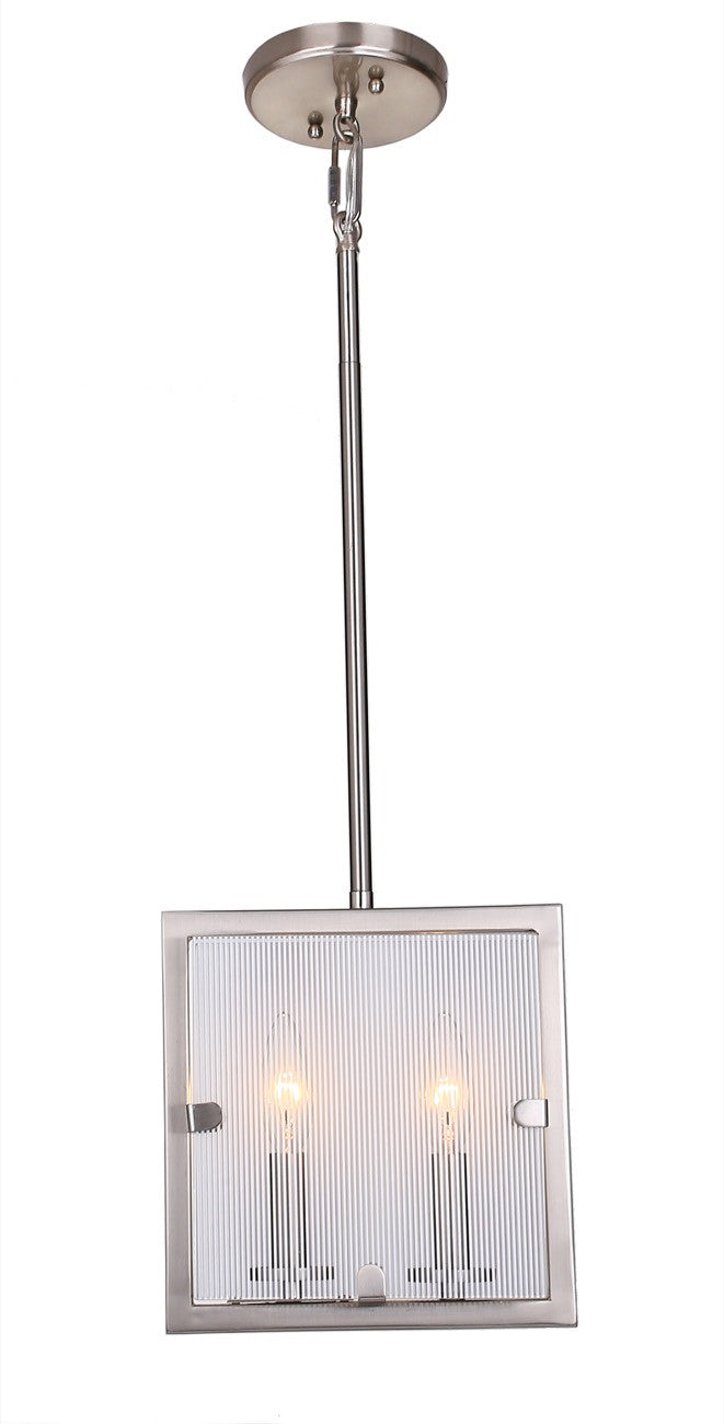 Harbor Point Two Light Pendant in Satin Nickel - available from The Lighting Shoppe, trusted by Canadian homeowners