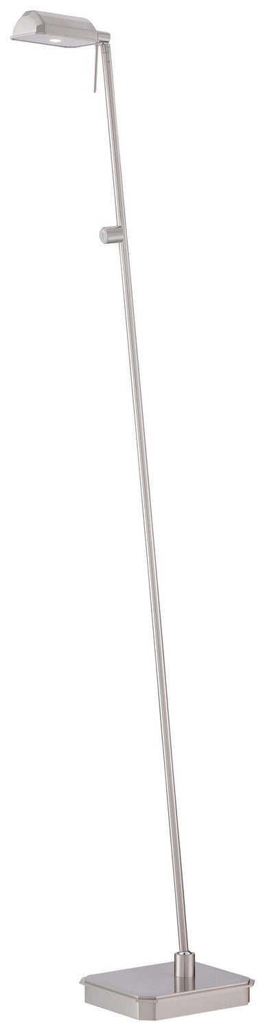 George's Reading Room LED Floor Lamp in Brushed Nickel - available from The Lighting Shoppe, trusted by Canadian homeowners
