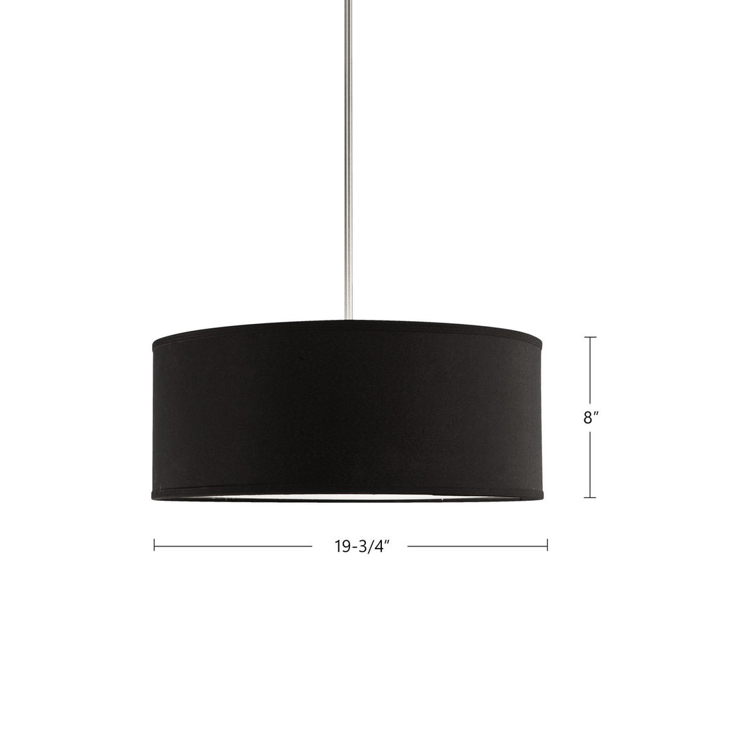 Kuzco Canada - 41083B - Three Light Pendant - Gregory - Black
