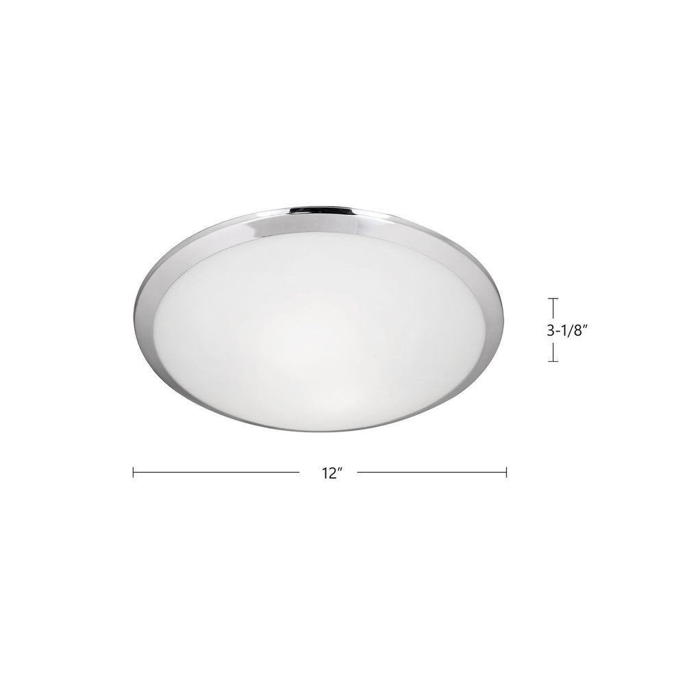 Kuzco Canada - 51561CH - One Light Flush Mount - Malta - Chrome