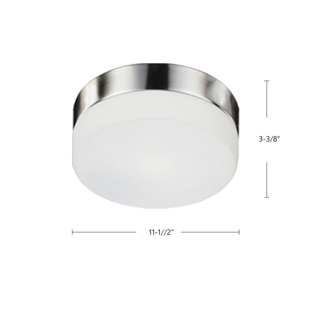 Kuzco Canada - 52022BN - Two Light Flush Mount - Lomita - Brushed Nickel