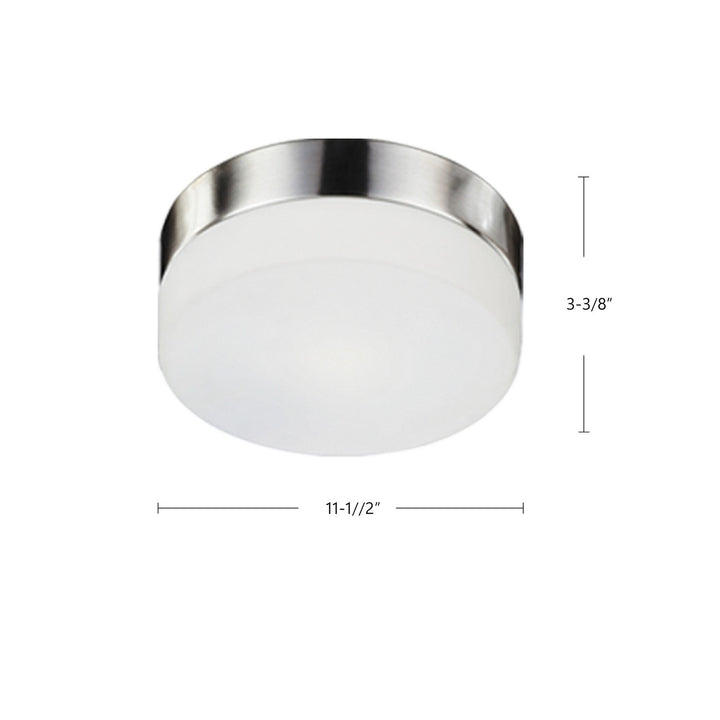 Kuzco Canada - 52022BN - Two Light Flush Mount - Lomita - Brushed Nickel