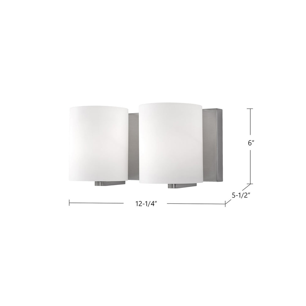 Kuzco Canada - 70232BN - Two Light Vanity - Bridgewater - Brushed Nickel