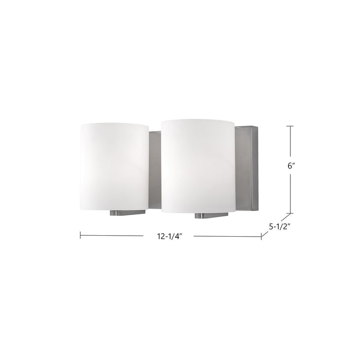 Kuzco Canada - 70232BN - Two Light Vanity - Bridgewater - Brushed Nickel