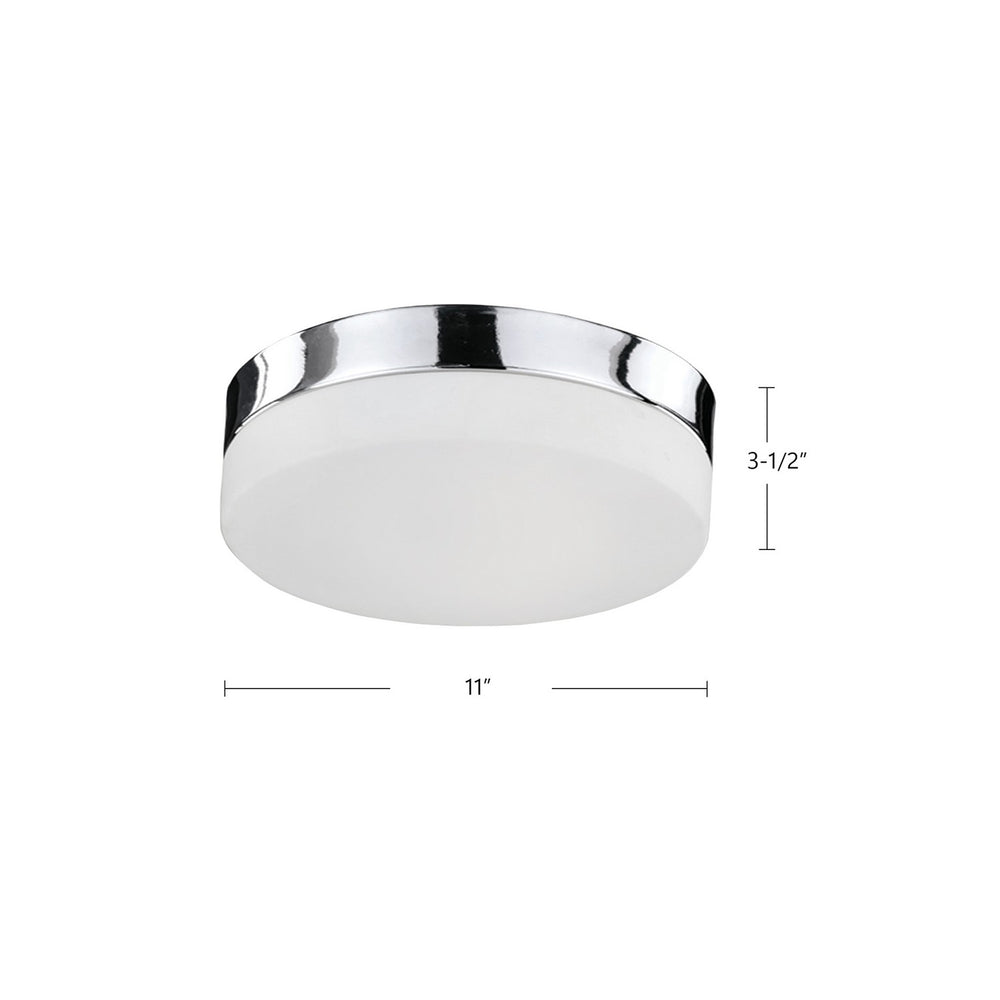 Kuzco Canada - FM2011-CH - LED Flush Mount - Lomita - Chrome