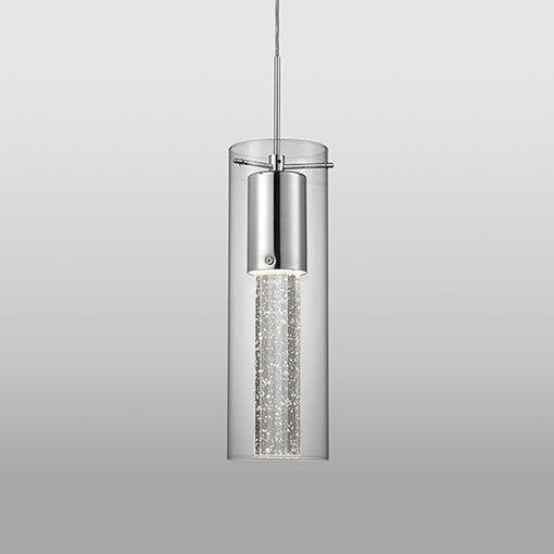 Champagne LED Pendant in Chrome - available from The Lighting Shoppe, trusted by Canadian homeowners
