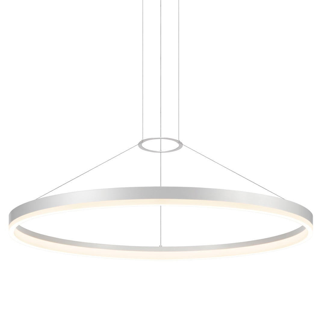 Corona LED Pendant in Bright Satin Aluminum - available from The Lighting Shoppe, trusted by Canadian homeowners