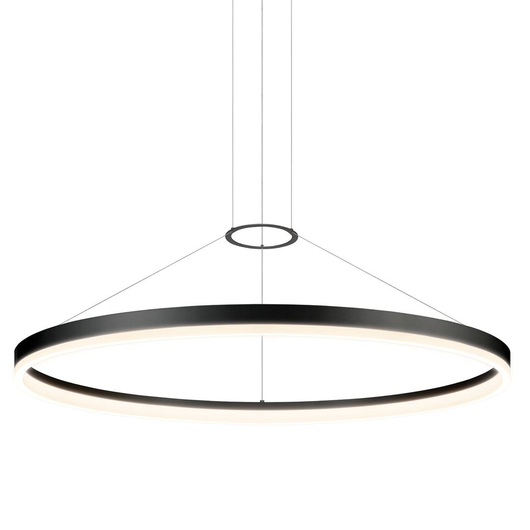 Corona LED Pendant in Satin Black - available from The Lighting Shoppe, trusted by Canadian homeowners