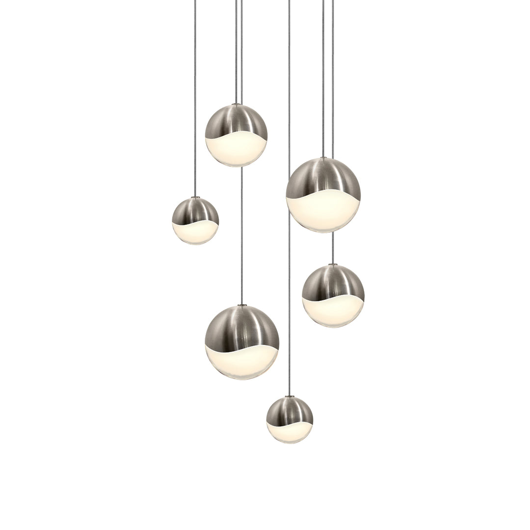 Grapes LED Pendant in Satin Nickel - available from The Lighting Shoppe, trusted by Canadian homeowners