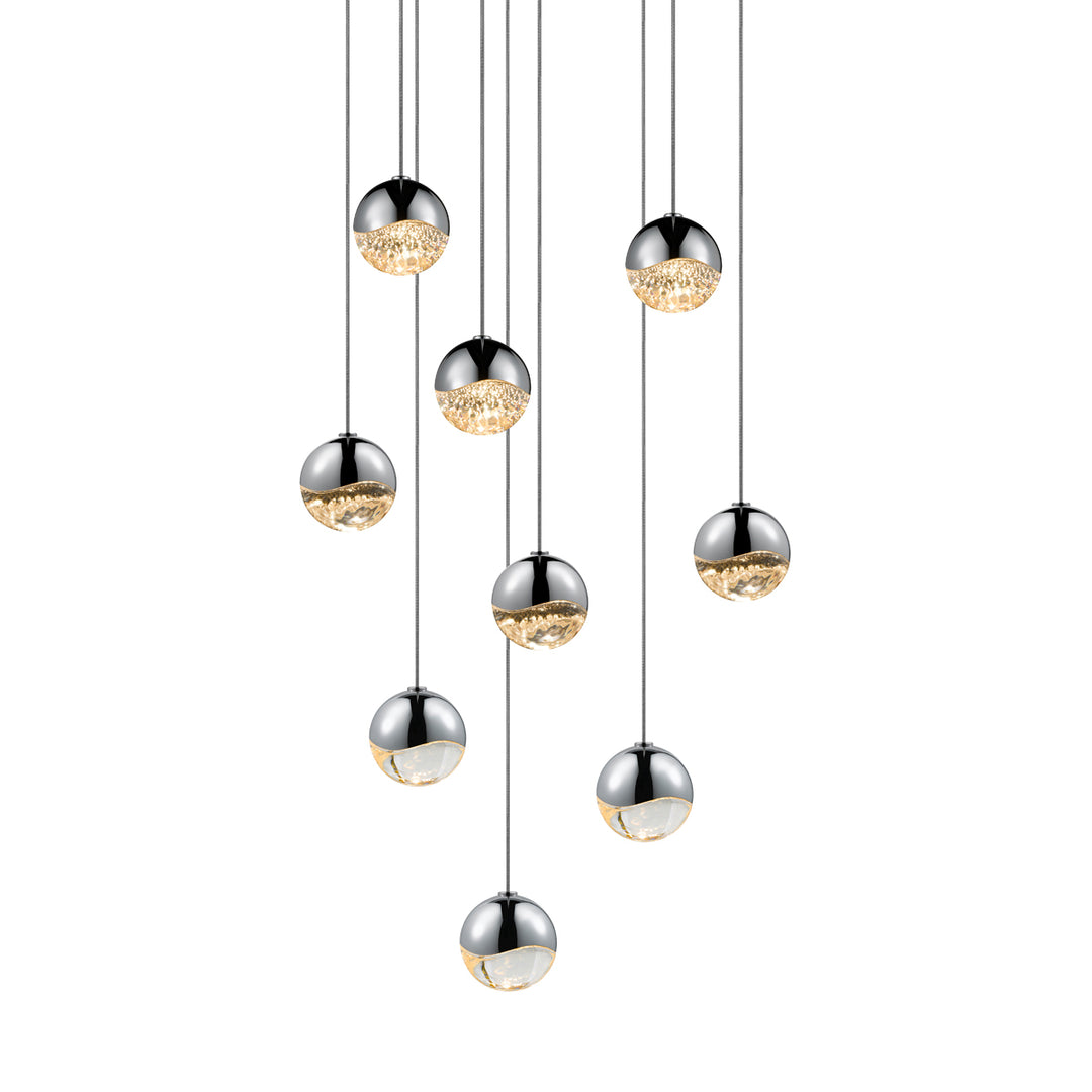 Grapes LED Pendant in Polished Chrome - available from The Lighting Shoppe, trusted by Canadian homeowners