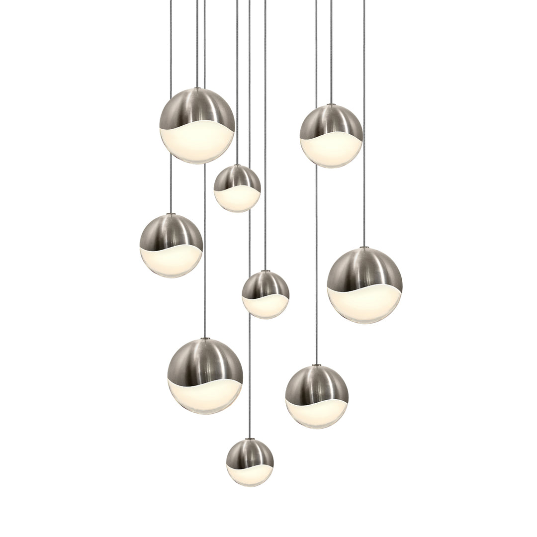 Grapes LED Pendant in Satin Nickel - available from The Lighting Shoppe, trusted by Canadian homeowners
