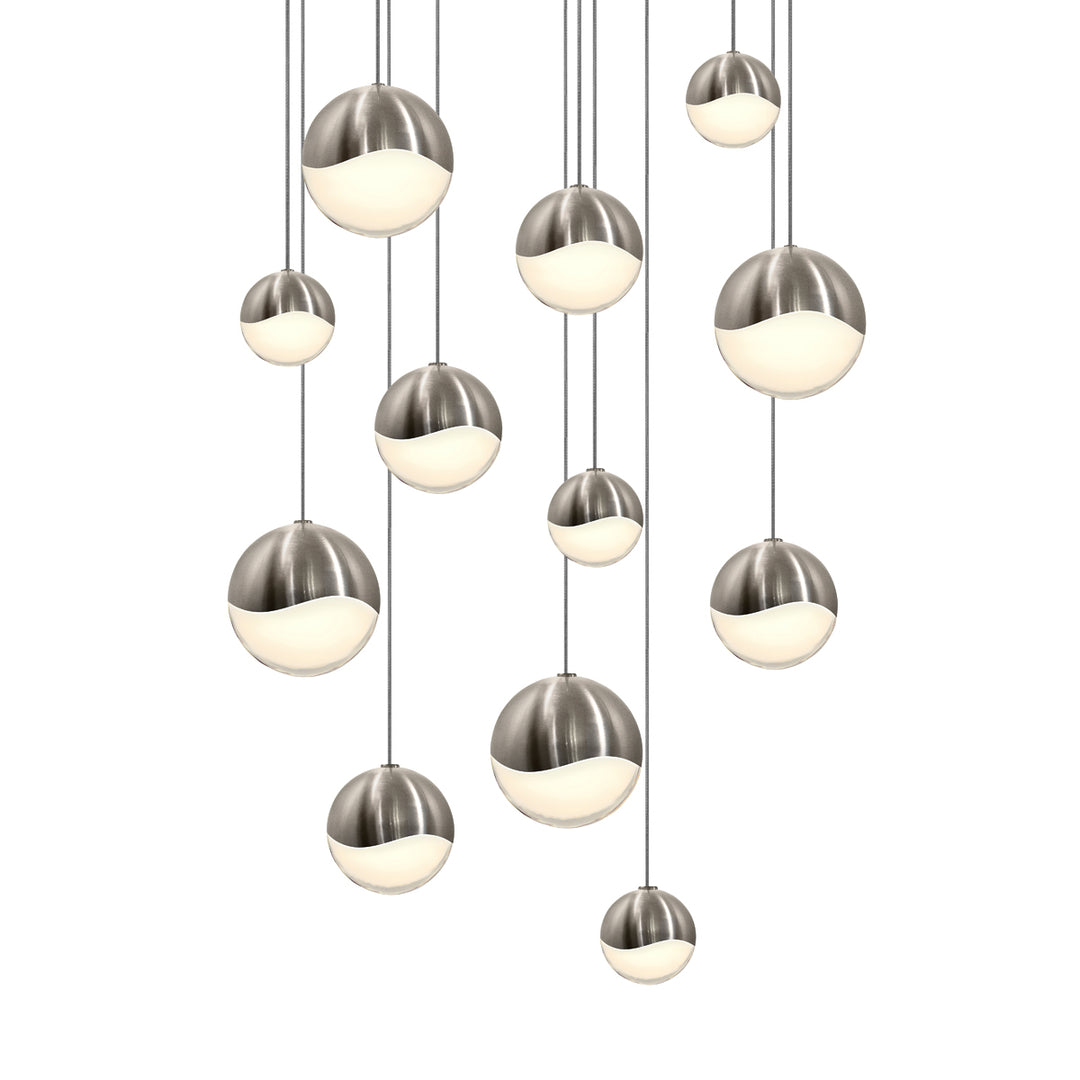 Grapes LED Pendant in Satin Nickel - available from The Lighting Shoppe, trusted by Canadian homeowners