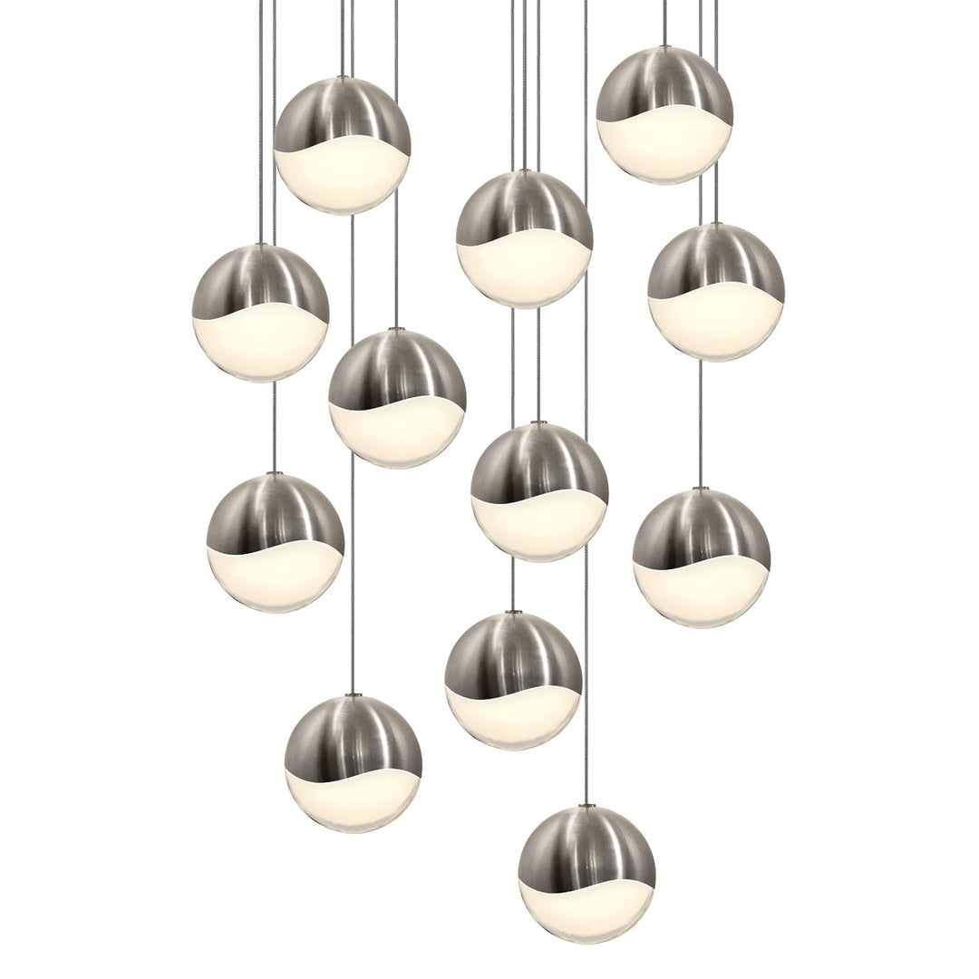 Grapes LED Pendant in Satin Nickel - available from The Lighting Shoppe, trusted by Canadian homeowners