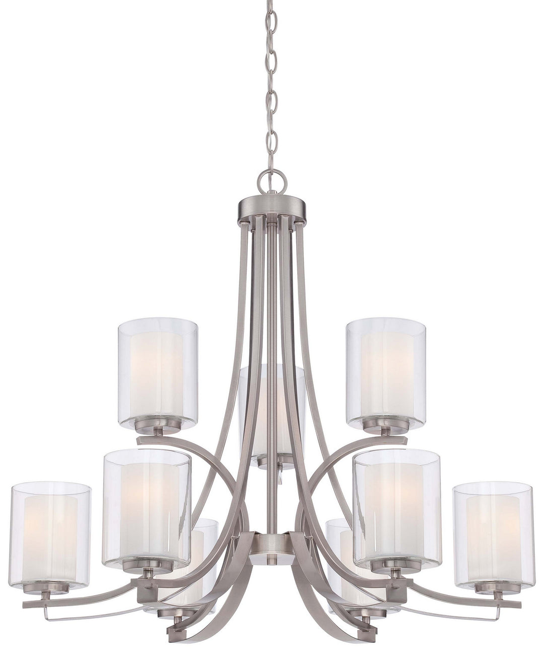 Minka-Lavery - 4109-84 - Nine Light Chandelier - Parsons Studio - Brushed Nickel