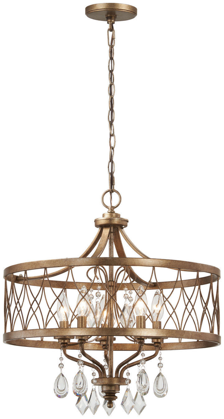 Minka-Lavery - 4404-581 - Five Light Chandelier - West Liberty - Olympus Gold