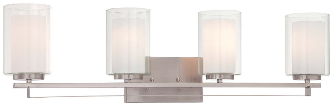 Parsons Studio Four Light Bath Bar in Brushed Nickel - available from The Lighting Shoppe, trusted by Canadian homeowners