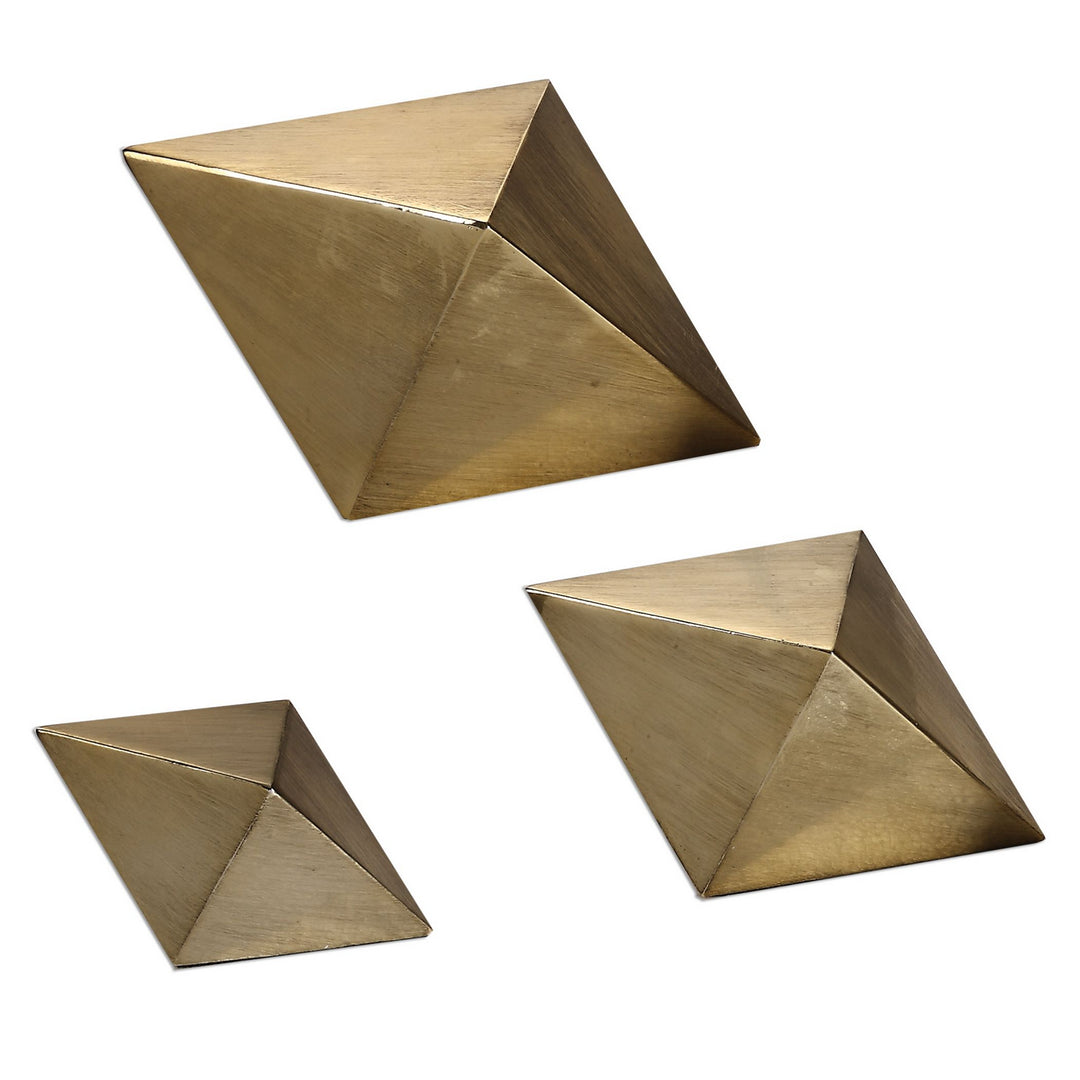 Rhombus Table Top Accessories in Antiqued Champagne - available from The Lighting Shoppe, trusted by Canadian homeowners