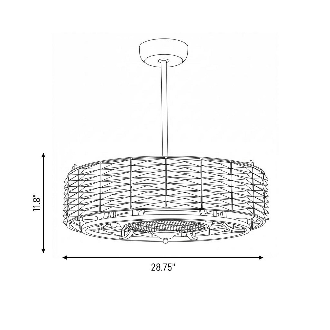 Savoy House - 30-333-FD-11 - LED Fan D'Lier - Taurus - Polished Chrome