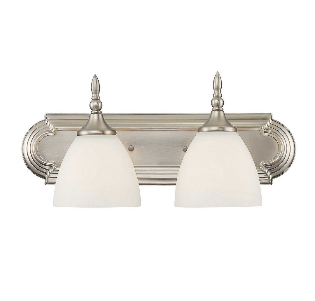 Herndon Two Light Bath Bar in Satin Nickel Savoy House