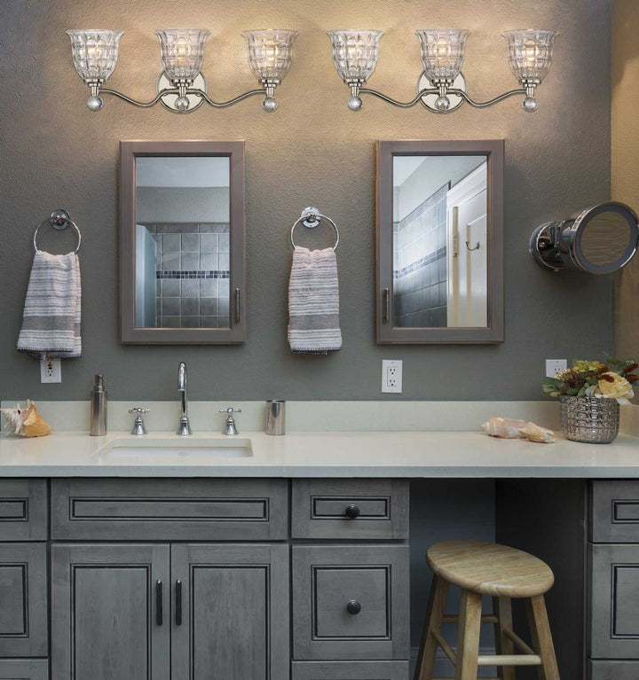 Birone Three Light Bath Bar in Polished Nickel Savoy House