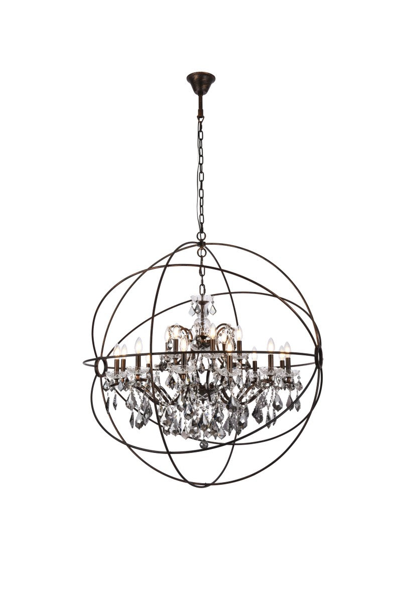 Geneva 18 Light Chandelier in Dark Bronze - available from The Lighting Shoppe, trusted by Canadian homeowners