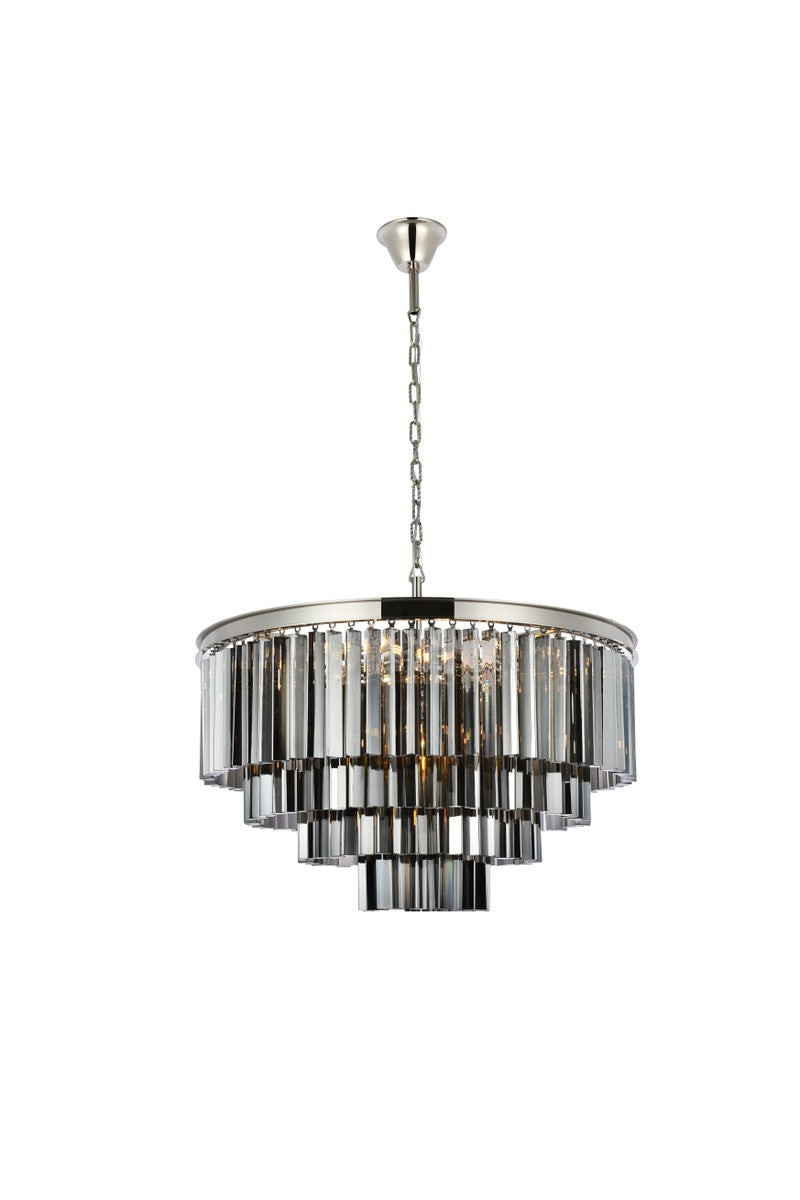 Elegant Lighting - 1201D32PN-SS/RC - 17 Light Chandelier - Sydney - Polished nickel